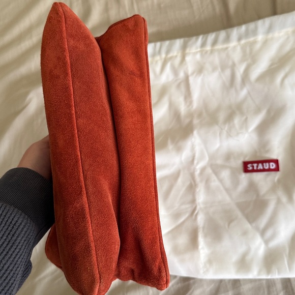 NWT STAUD Valerie Shoulder Bag, Auburn Suede - Picture 12 of 12